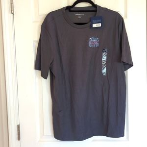 NWT, Mens, Large, Croft & Barrow, easy care, gray, crewneck, slightly ribbed